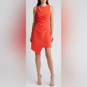 Vince Camuto Asymmetrical Orange Skirt
